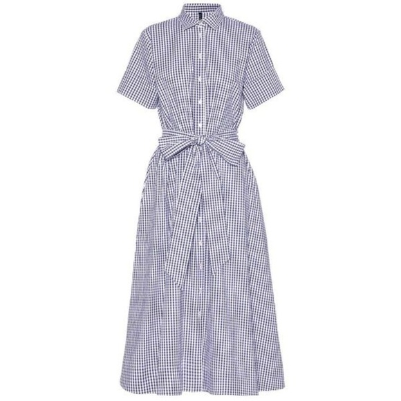 Lisa Marie Fernandez Dresses & Skirts - NWOT Liza Marie Fernandez Check Shirt Dress